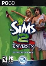 The Sims 2 University dvd cover