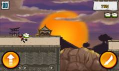 Ninja Frog Run  gameplay screenshot