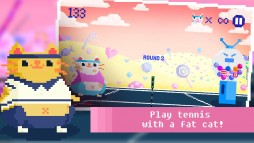 Candy Cat Tennis: 8 bit bash  gameplay screenshot