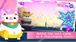 Candy Cat Tennis: 8 bit bash  gameplay screenshot