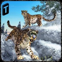 Forest Snow Leopard Sim Cover 